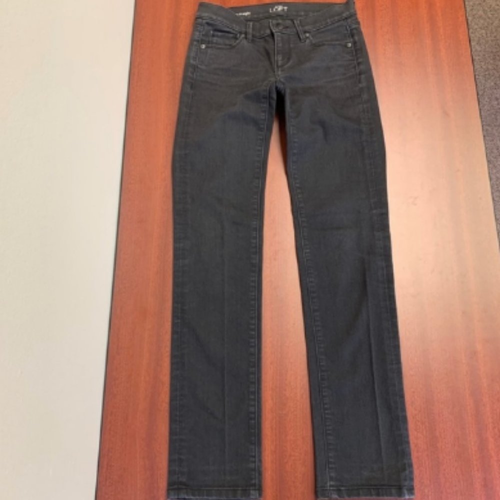 Loft Black Modern Straight Jeans - Picture 4 of 7